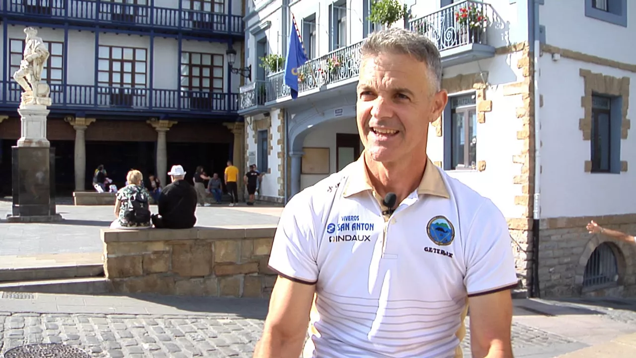 Jon Larrañaga, entrenador de Getaria