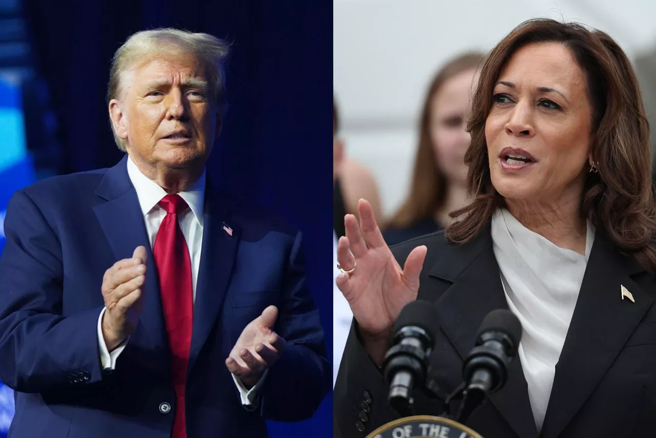 donald trump- kamala harris-efe