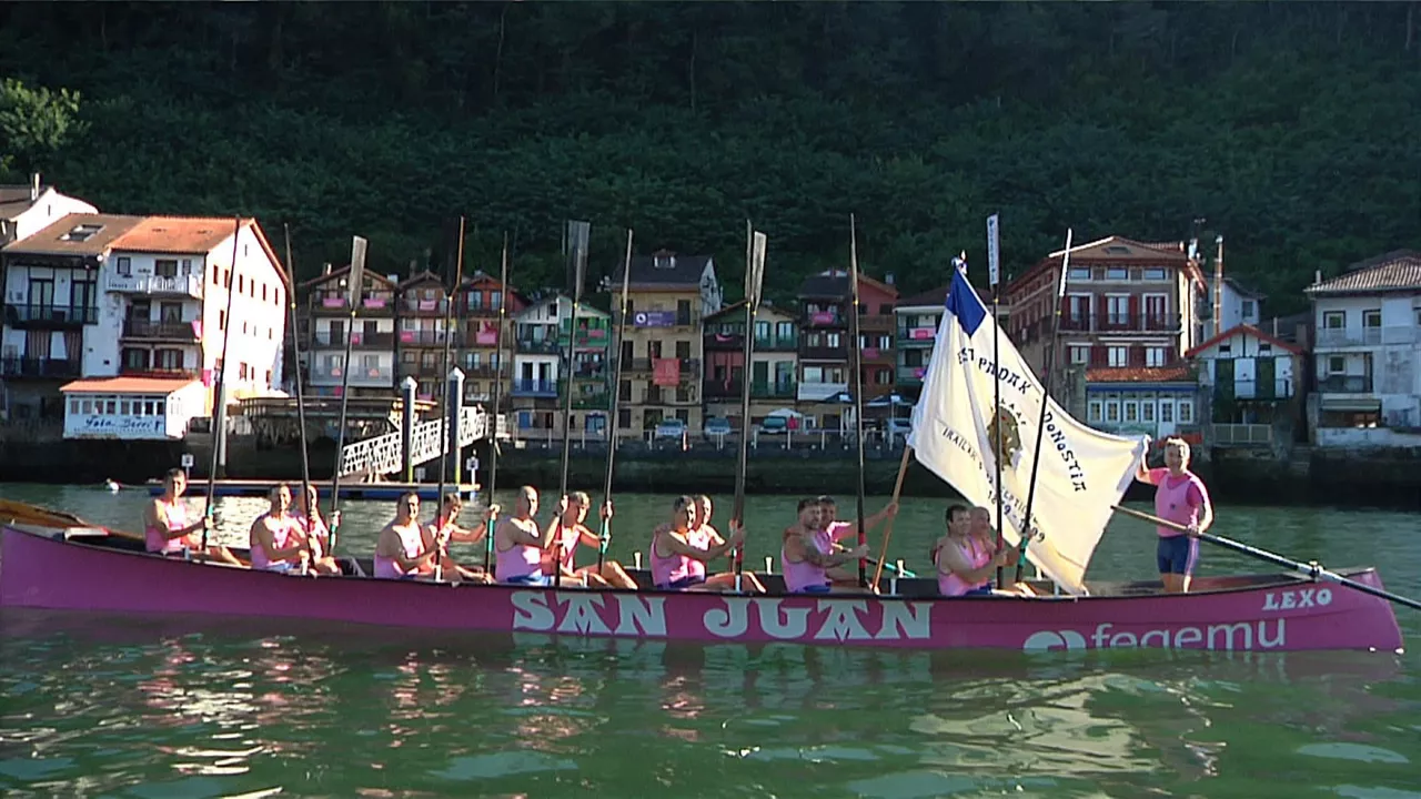 San Juan omenaldia 100 urte Kontxako Bandera lehenengoz lortu zutenetik