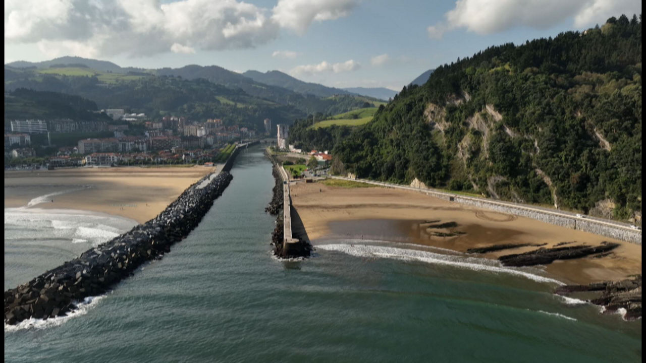 Deba, desde el aire