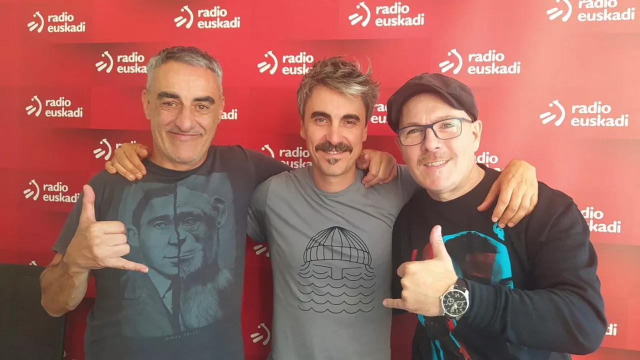 Álex Sardui, Haimar Arejita y Gaizka Salazar, del mítico grupo Gatibu.