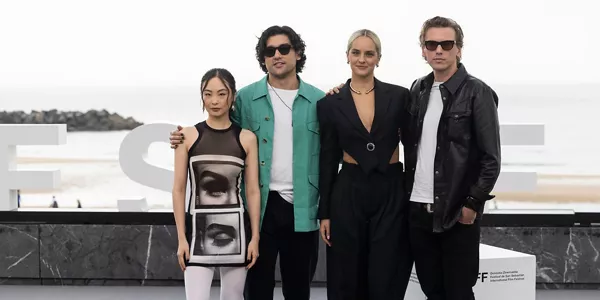 Chacha Huang, Will Sharpe, Noemie Merlant y Jamie Campbell. Foto: EFE