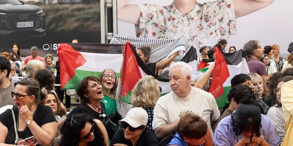 Protesta por Palestina. Foto: EFE