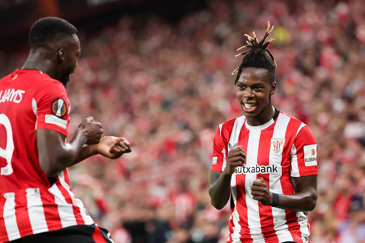 Williams anaiak Iñakiren gola ospatzen. Argazkia: EFE