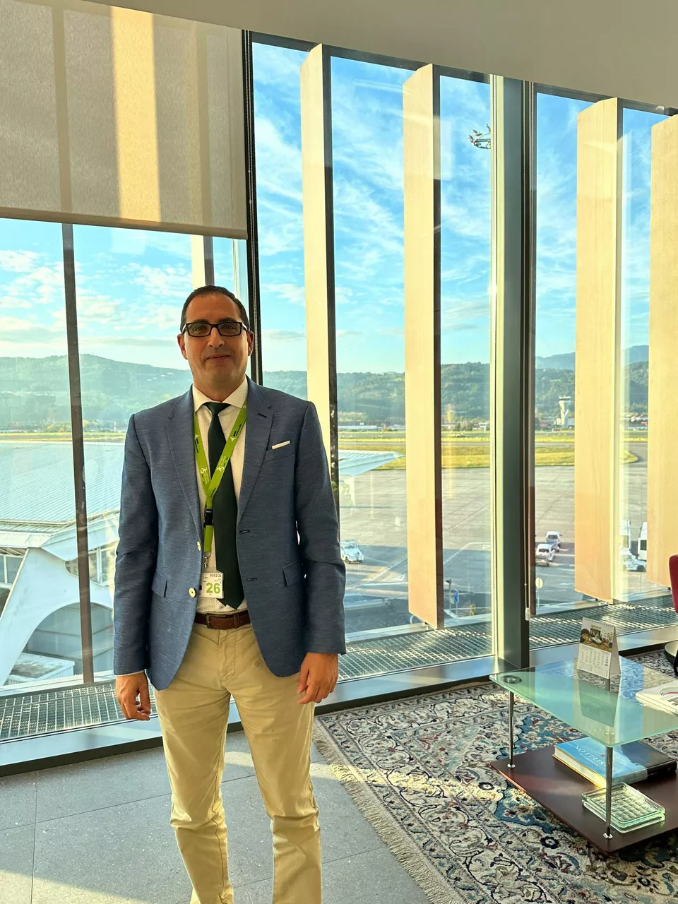 El director del aeropuerto de Loiu, Iván Grande. Foto: EITB Media