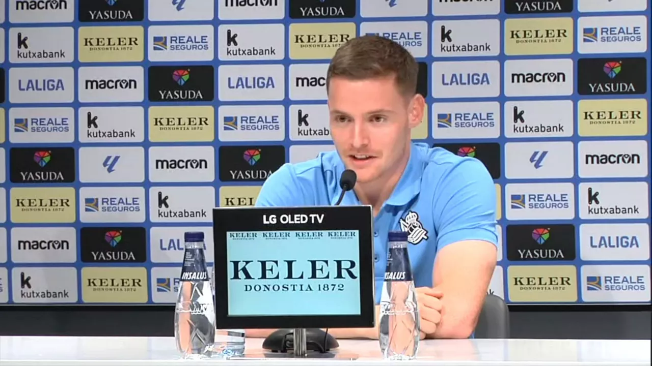 Sergio Gómez, jugador de la Real Sociedad