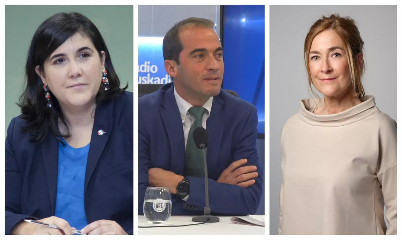 Iñigo Ansola, Jone Berriozabal y María Eugenia Arrizabalaga