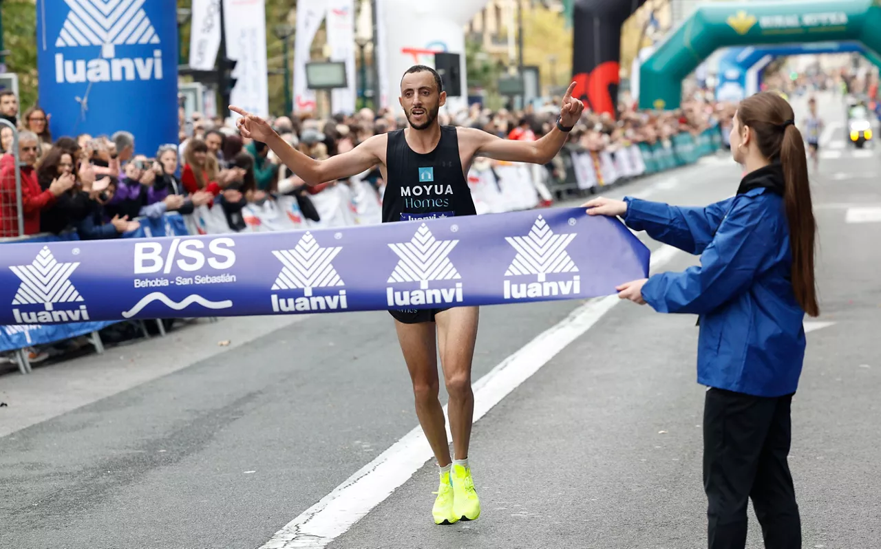 Chaquib Lachgar. Behobia-Donostia 2024. Argazkia: Efe.