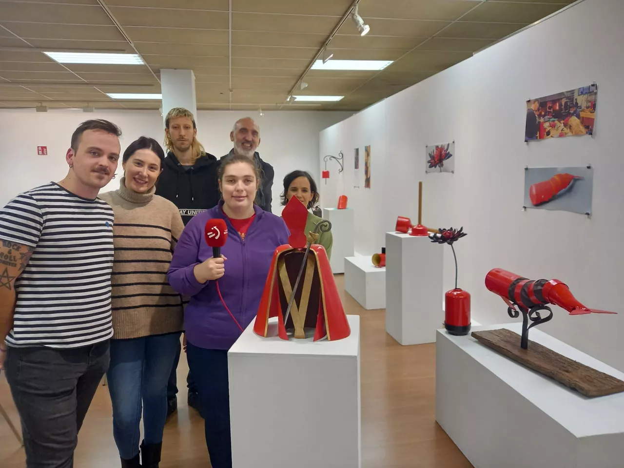 El alumnado del ciclo Técnicas Escultóricas de la Escuela de Artes y Oficios
