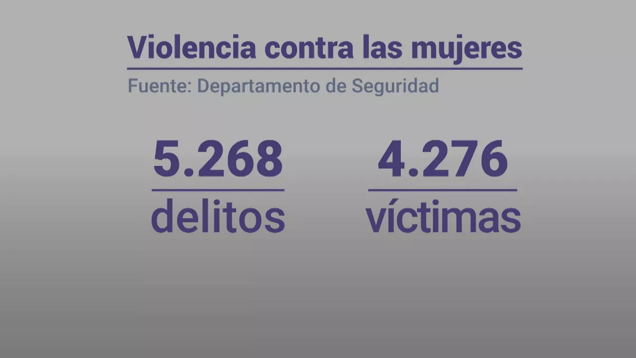 4276 mujeres han denunciado violencia machista