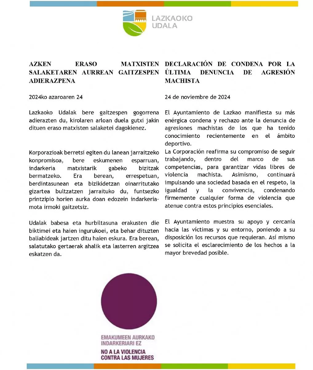 lazkaoko udala_oharra