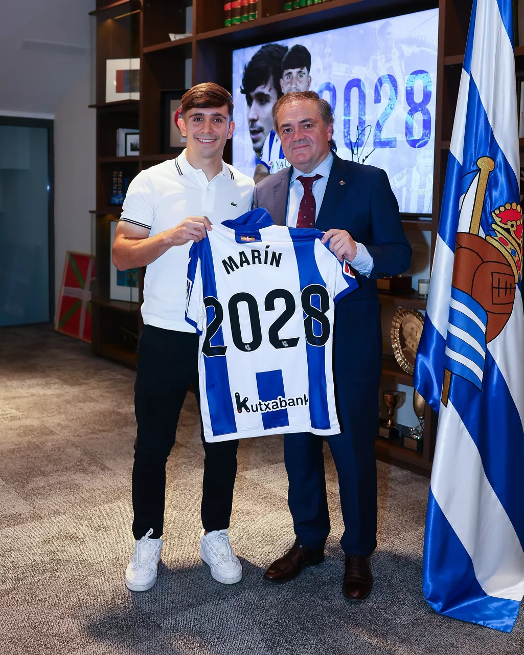 Pablo Marin eta Jokin Aperribay presidentea Argazkia: Reala