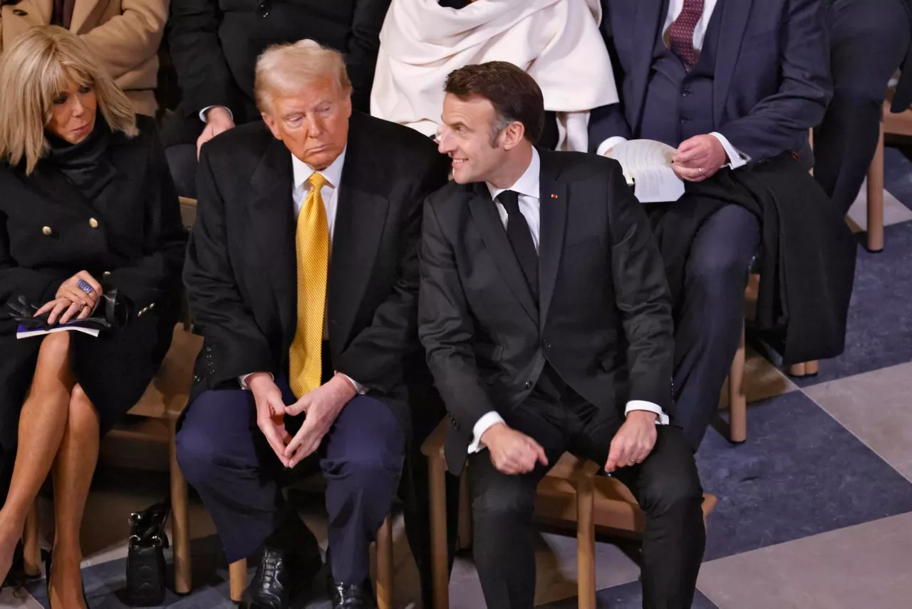 trump entre matrimonio macron