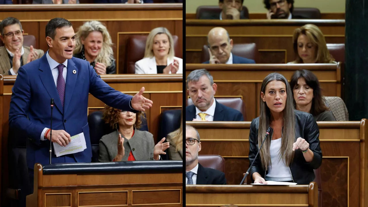 Miriam Nogueras Pedro Sanchez Congreso de los Diputados