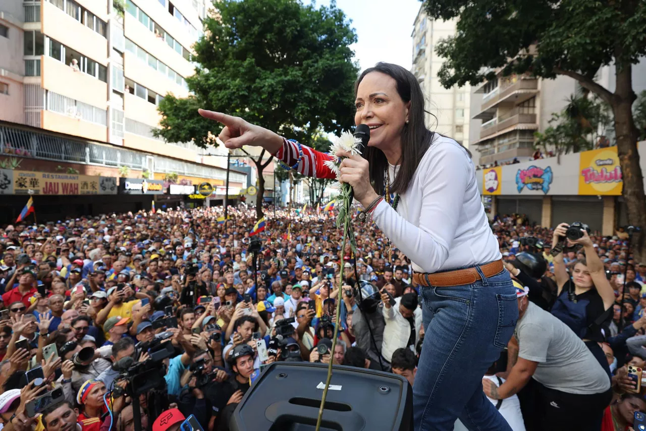 La líder antichavista María Corina Machado EFE