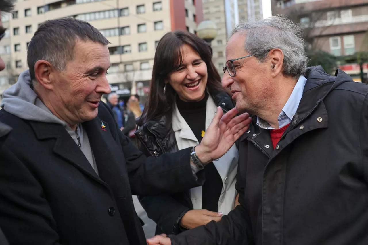 quim torra lauras borras otegi sare manifestazioan efe