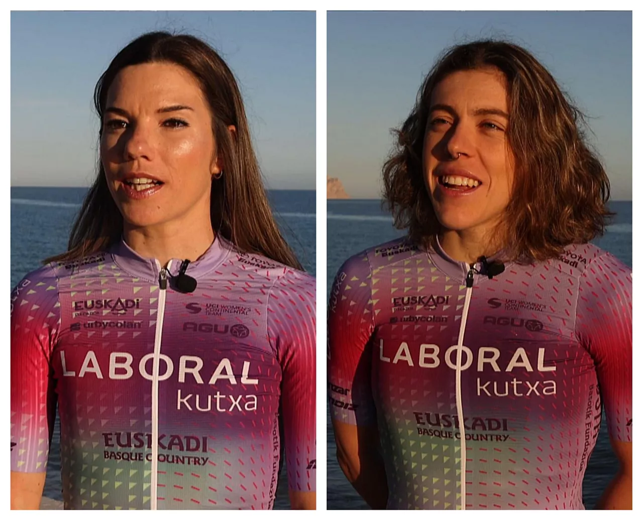 ane santesteban eta usoa ostolaza, laboral kutxako txirrindulariak