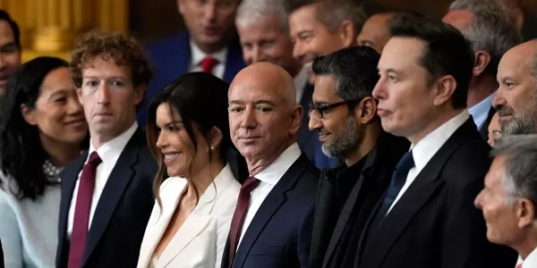  Mark Zuckerberg, Jeff Bezos, Sundar Pichai y Elon Musk