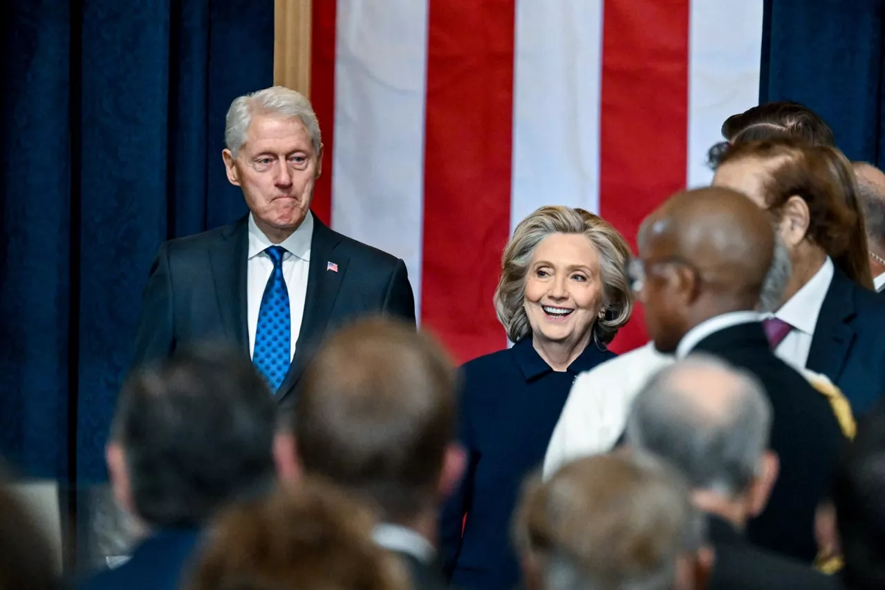 Bill Clinton and Former First Lady Hillary Clinton
