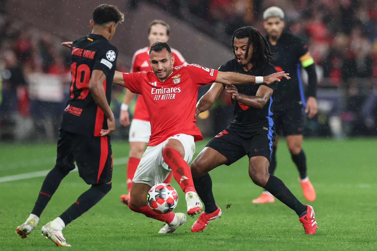champions league 2024-25, benfica-barcelona. efe
