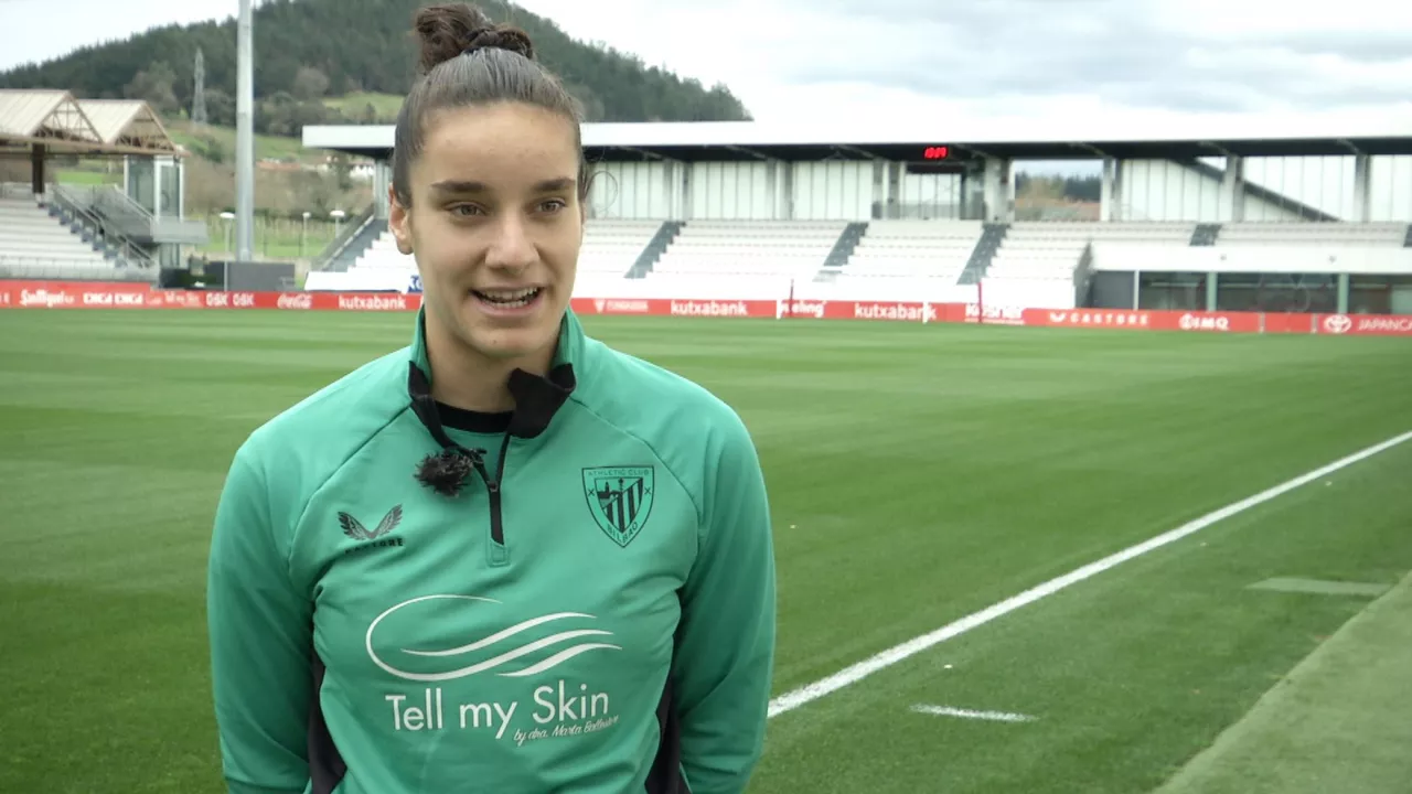 Maite Valero, jugadora del Athletic