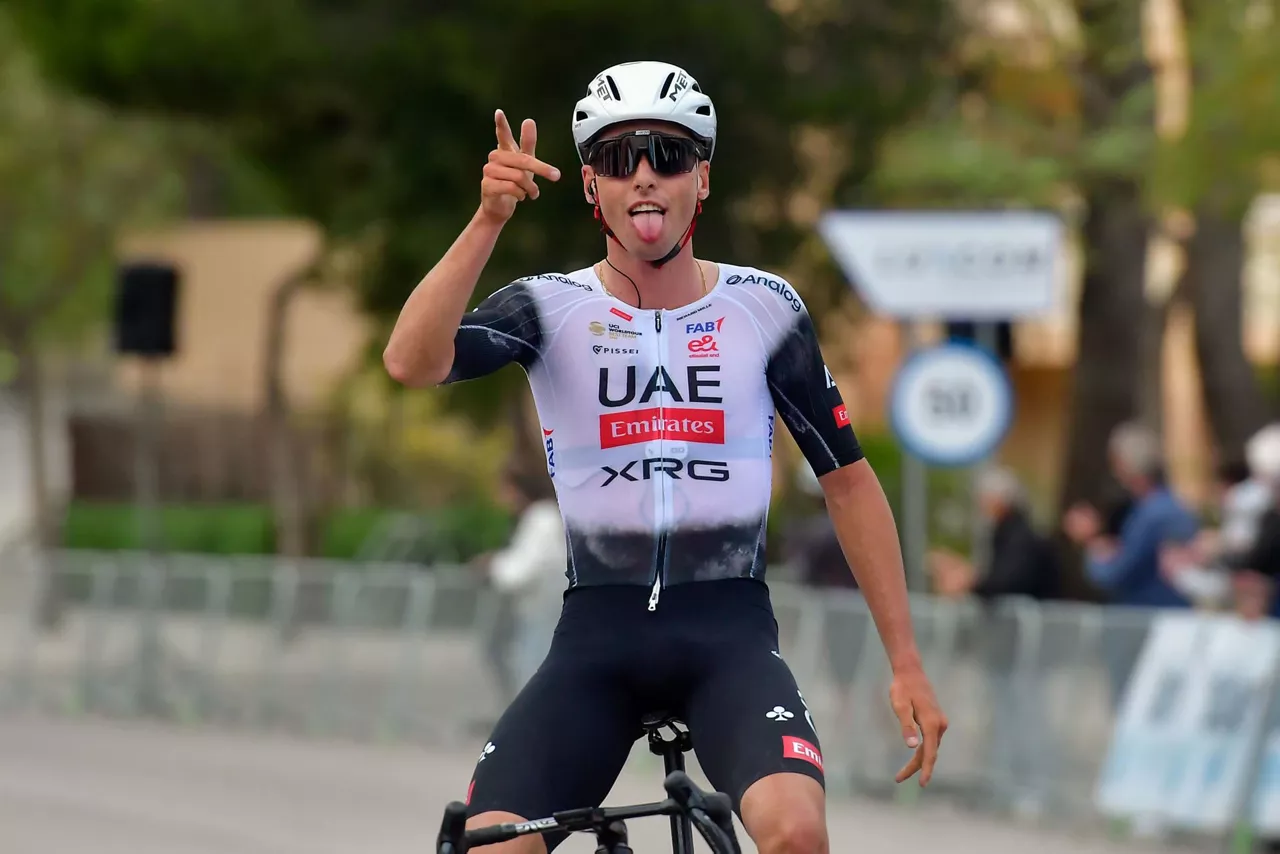 Jan Christen festeja el triunfo que ha logrado en el Trofeo Calvià. Foto: EFE.