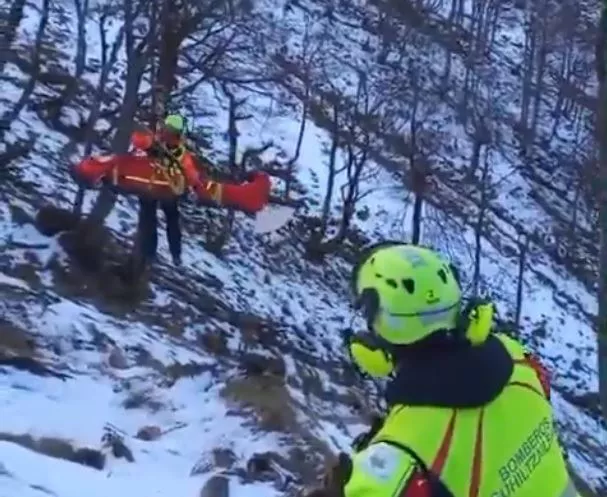 Imagen del rescate Bomberos de Navarra