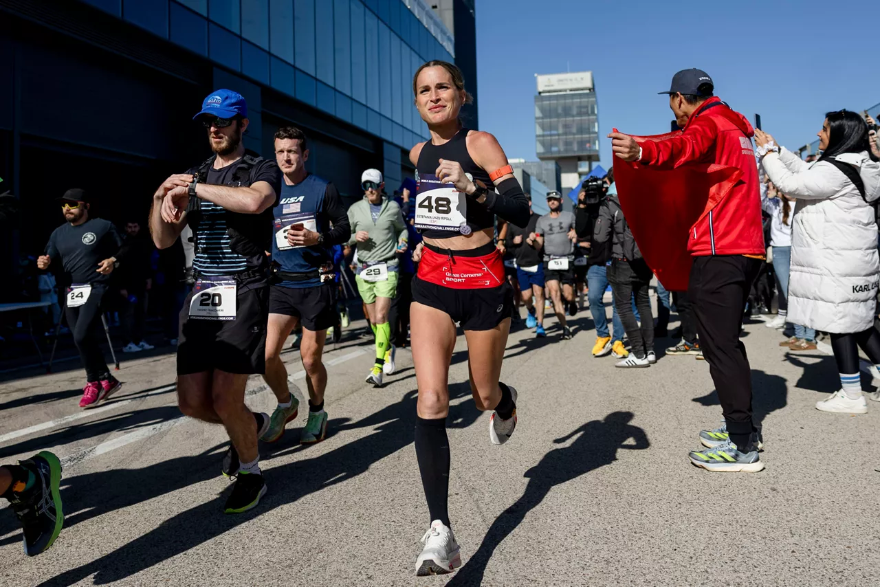 estefania_unzu_verdeliss_corriendo_maraton_madrid_EFE