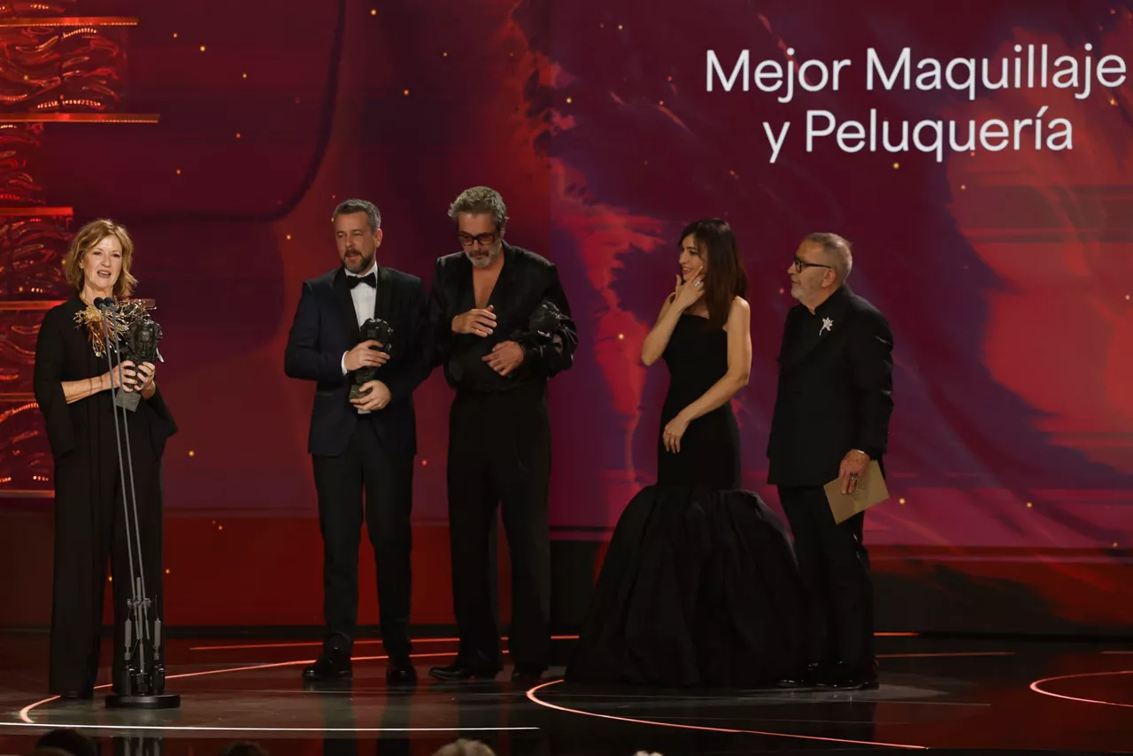 Marco pelicula premio maquillaje Karmele Soler, Sergio Pérez Berbel y Nacho Díaz Goya EFE