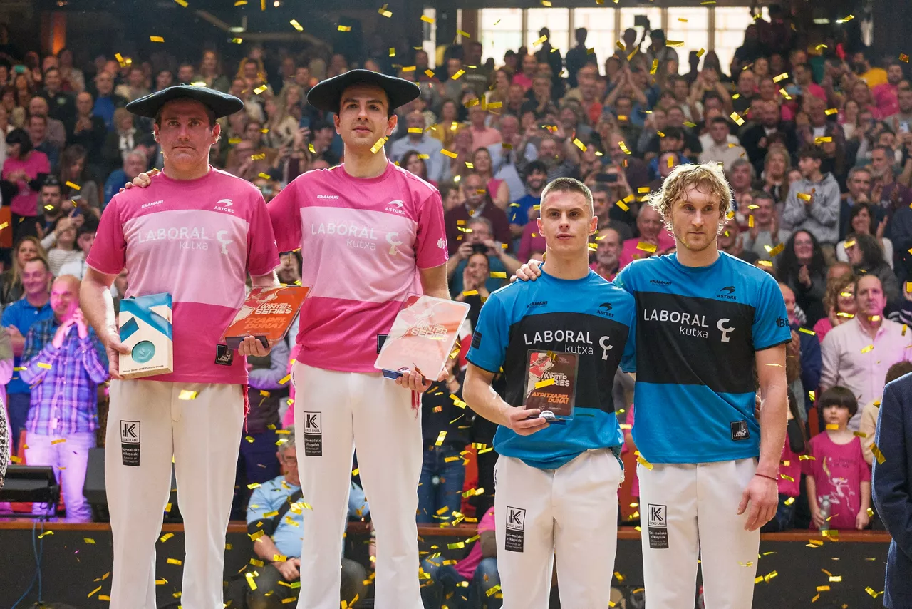 Erkiaga, Ibarluzea, Laduche eta Manci podiuma Winter Series 2024-2025