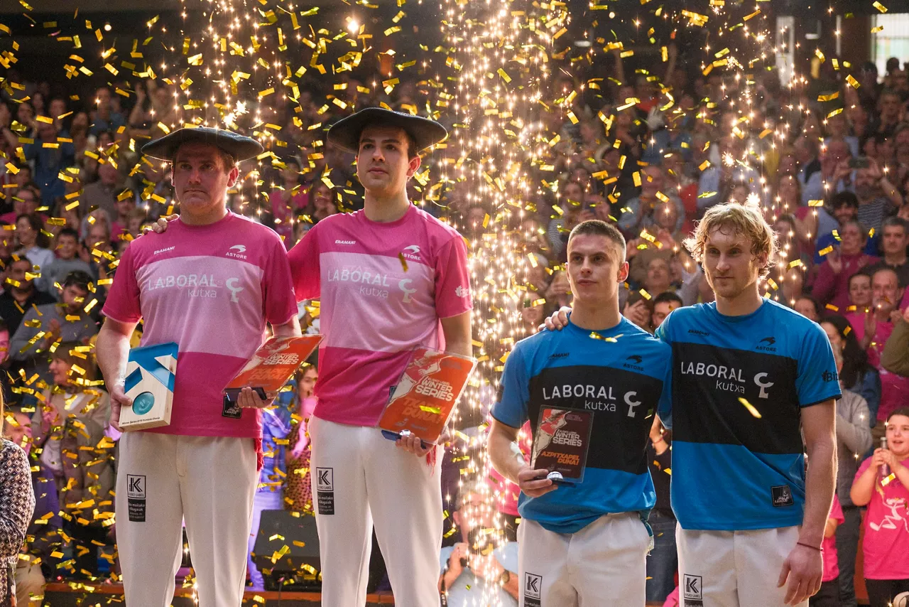 Erkiaga, Ibarluzea, Laduche eta Manci podiuma Winter Series 2024-2025