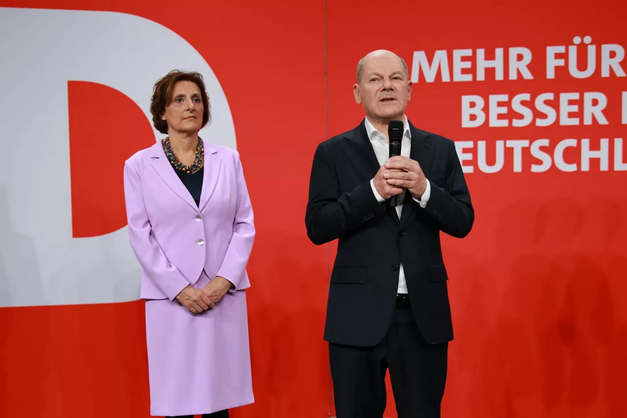 Olaf Scholz eta Britta Ernst emaztea (SPD) EFE