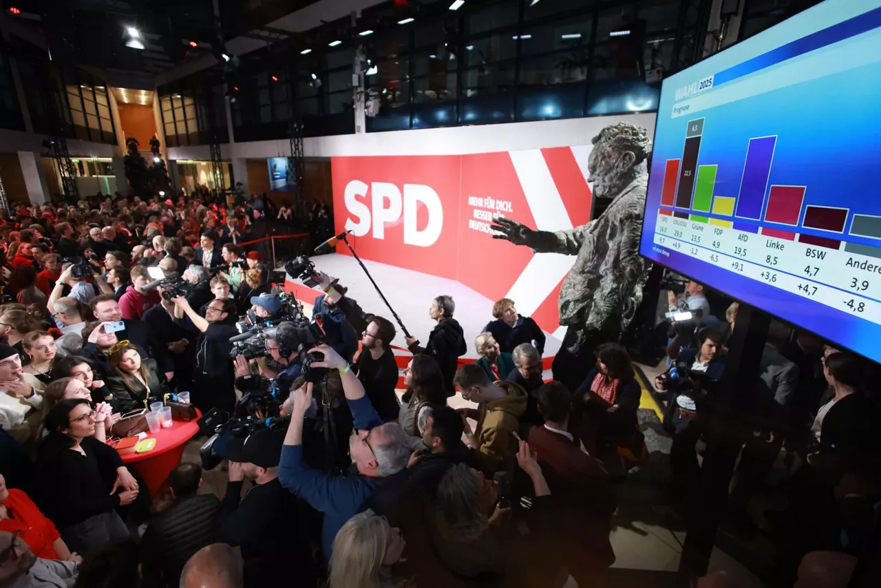 Hauteskunde gaua SPDren egoitzan EFE