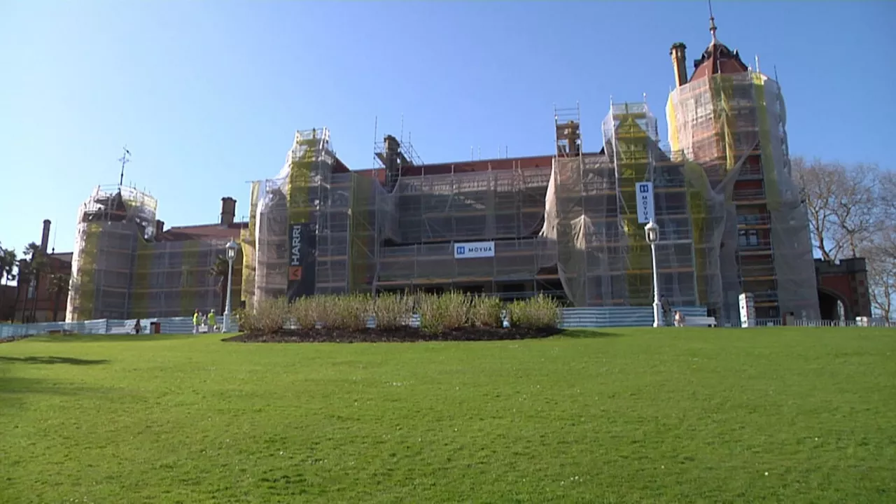 Obras en el Palacio Miramar de Donostia