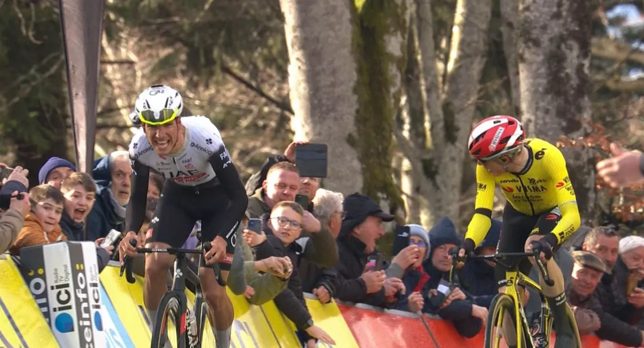 Almeida eta Vingegaard, etapako azken metroetan. Argazkia: EITB Media.