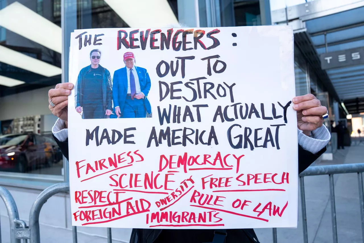 protesta-tesla-Manhattan-efe