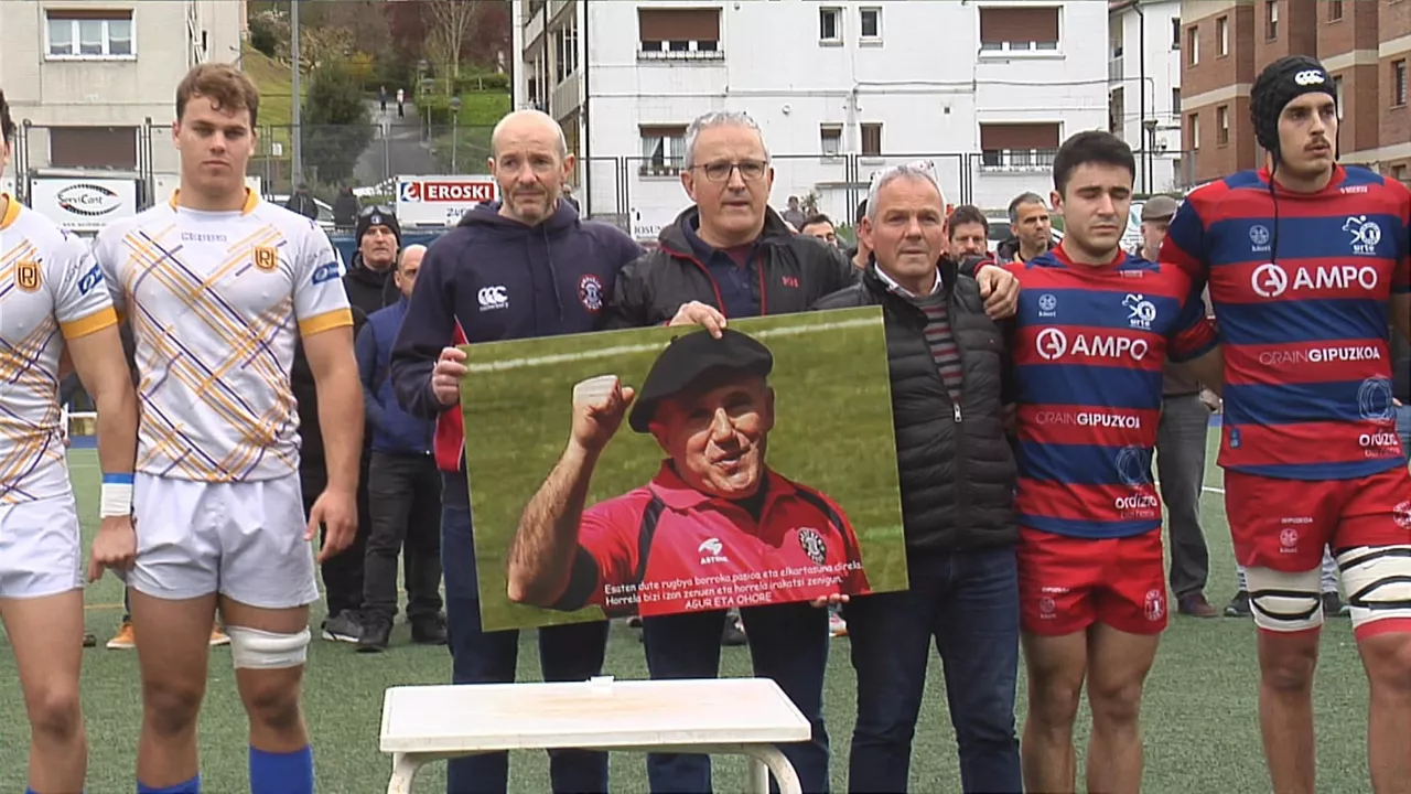 Axio Arañari omenaldia Ampo Ordizia errugbia
