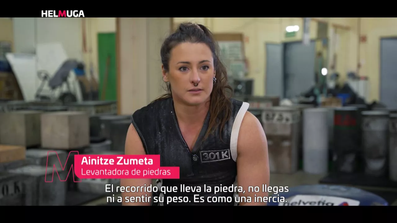 Ainitze Zumeta, levantadora de piedras