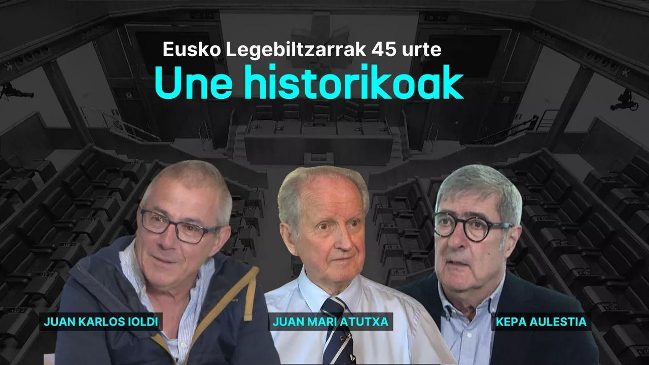 45 urte eusko legebiltzarra atutxa, ioldi aulestia une historikoak portada eu