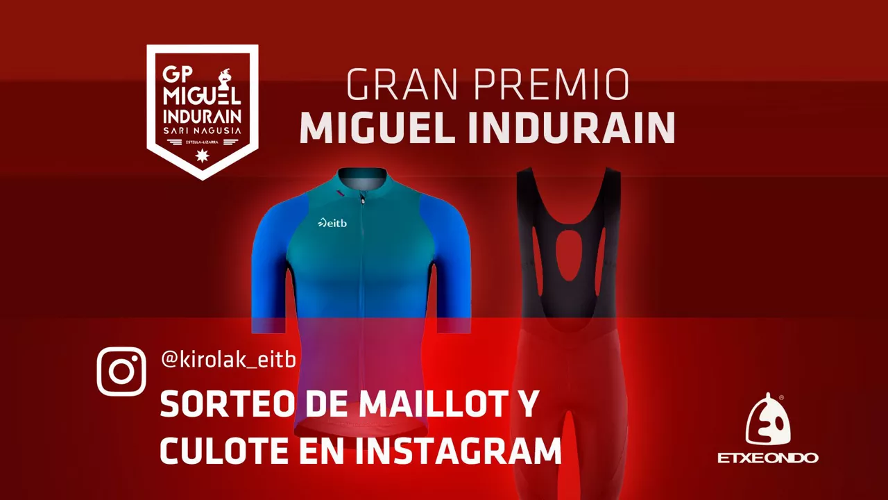 El GP Miguel Indurain tendrá lugar este sábado, 5 de abril. Imagen: EITB Media.