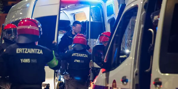Altercados en Rekalde. Foto: EFE