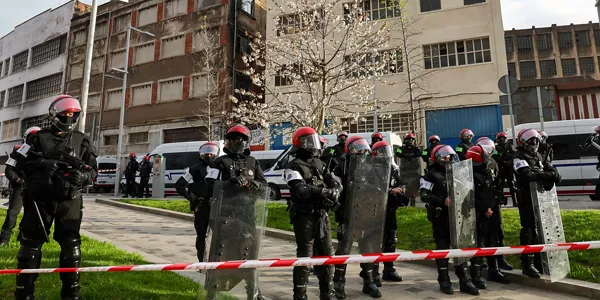 Altercados en Rekalde. Foto: EFE