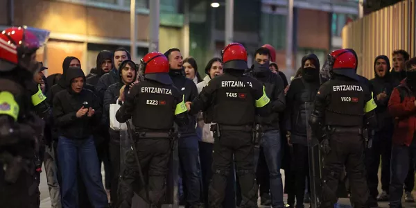 Altercados en Rekalde. Foto: EFE