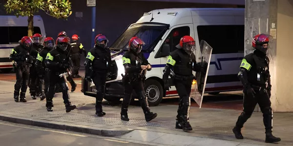 Altercados en Rekalde. Foto: EFE