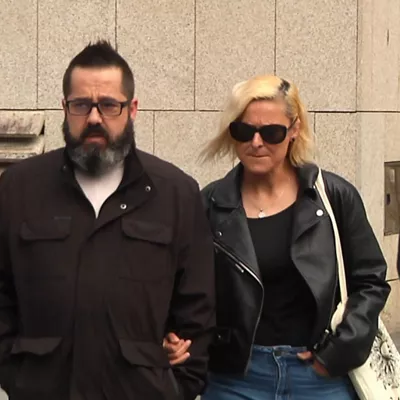 Amaia Zabarte senarrarekin eta abokatuarekin