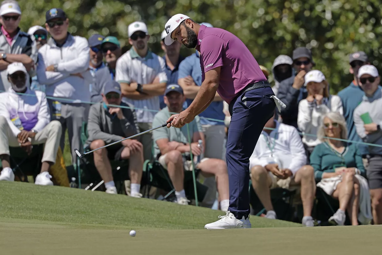 Jon Rahm, en el Masters de Augusta