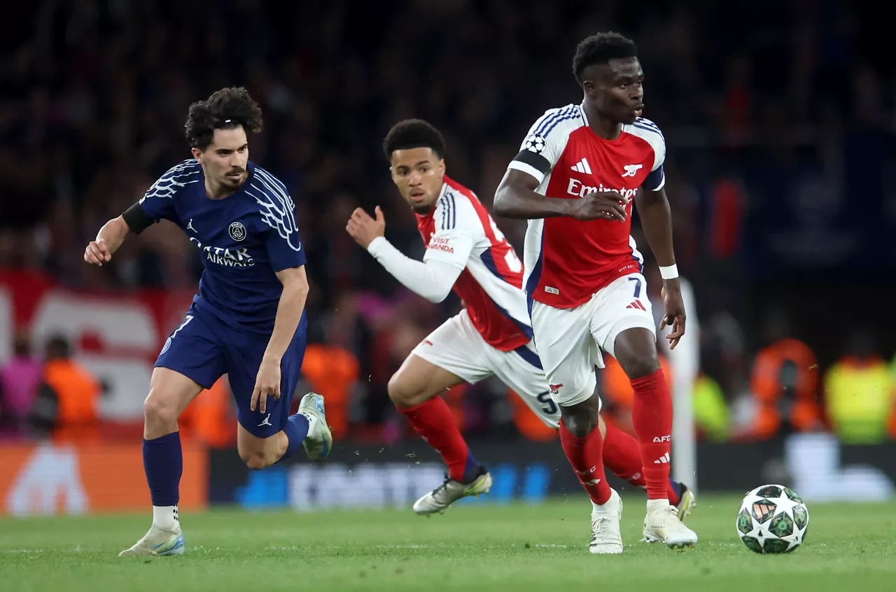 champions league 2025, arsenal-psg. efe