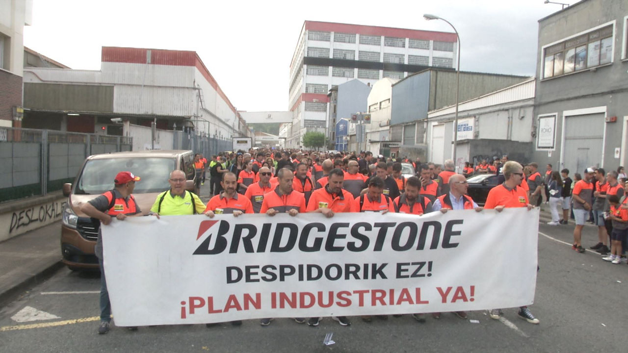 Marcha de los trabajadores de Bridgestone