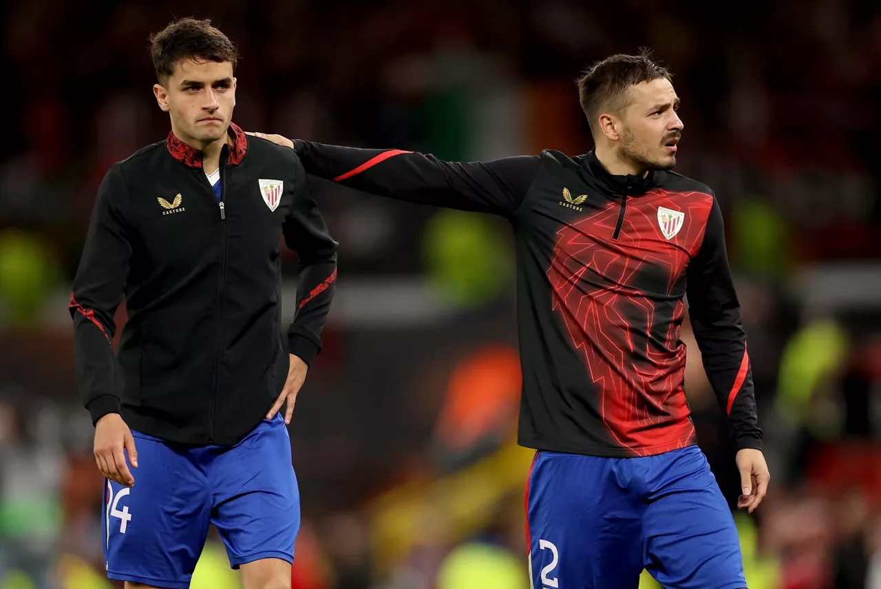 Beñat Prados eta Andoni Gorosabel Manchester United - Athletic