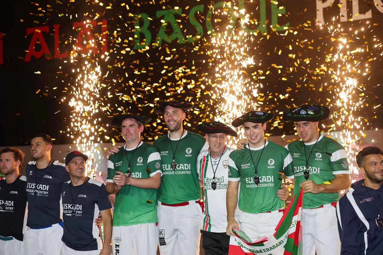 Podium de la Liga de Naciones. EFE